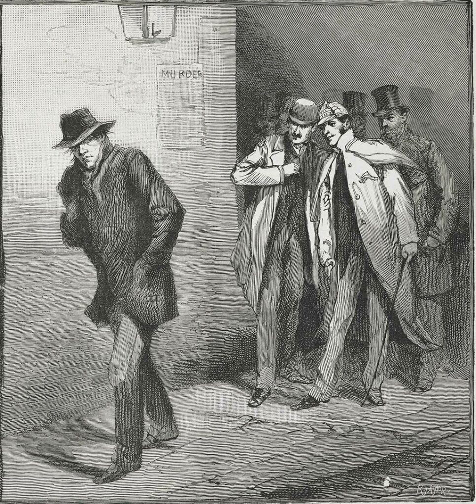 "With the Vigilance Committee in the East End: A Suspicious Character" from The Illustrated London News, 13 October 1888