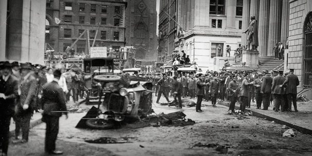 Wall Street bombing on Sept. 16, 1920. | Public Domain